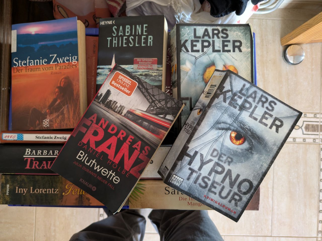 Books, novels by well-known authors