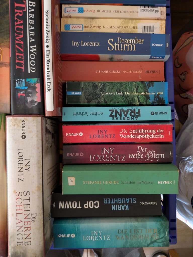 Books, novels by well-known authors