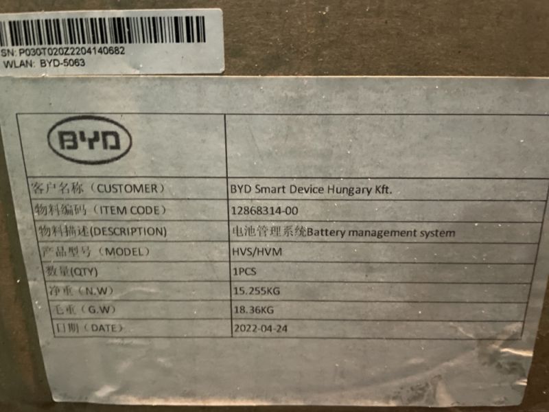 BYD Kopfteil für Batterien neu u original