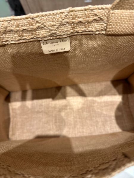 Christian Dior Book Tote - Beigefarbener D- Lace Canvas