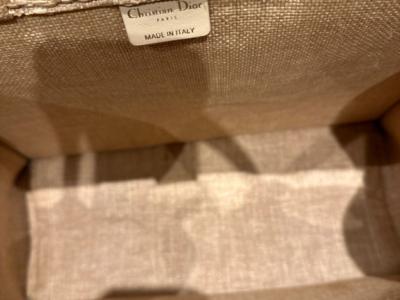 Christian Dior Book Tote - Beigefarbener D- Lace Canvas