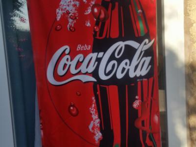 Coca Cola Stoffbanner