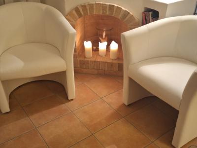 Cocktailsessel weiss Kunstleder