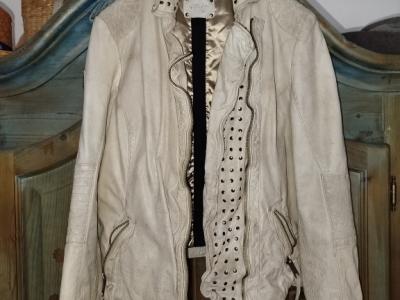 Damen Lederjacke Biker-Look Vintage Style