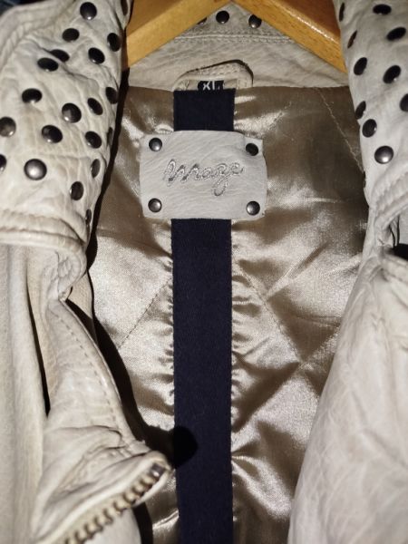 Damen Lederjacke Biker-Look Vintage Style