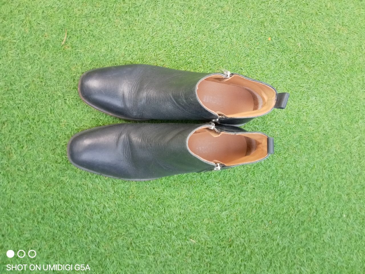 Women's ankle boots black, size 41, like new, leather