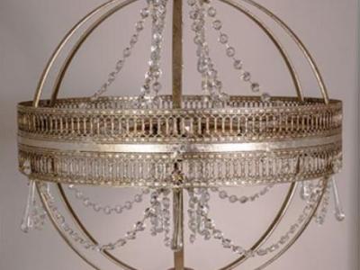 Deckenlampe, 5 Lichter, Rund, mit Glaskristall, NEU, Ausstellungsmodell, jetzt zum super Preis