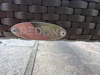 DEDON rattan-glass  table 1a like new