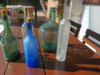 Decoración para interiores y exteriores: botellas ligeras inusuales con funcionamiento con batería