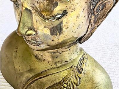 Dekorative Buddha-Büste von Gilde Handwerk – Antik-Stil – 34 cm
