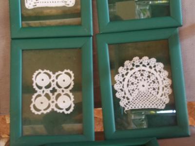 Decorative framed rugs