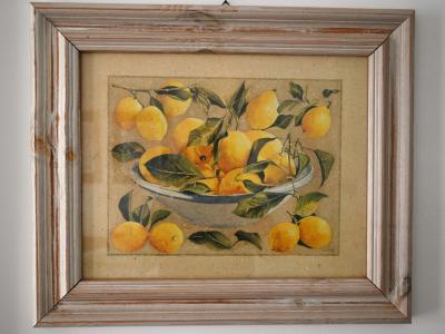 Decorative picture set "Mediterranean garden motifs"