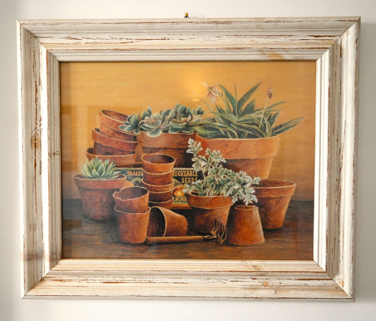 Decorative picture set "Mediterranean garden motifs"