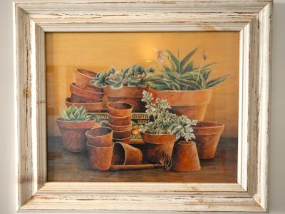 Decorative picture set "Mediterranean garden motifs"