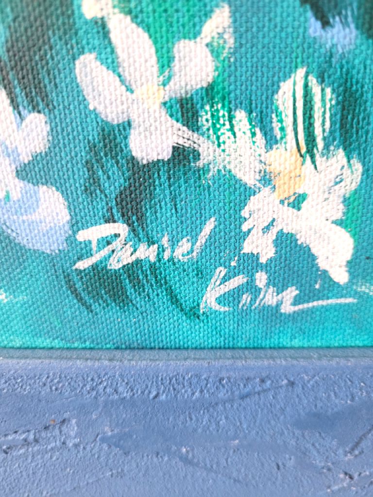 Decorative Painting "Mediterranean Mountain Landscape with Lake"