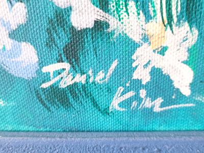 Decorative Painting "Mediterranean Mountain Landscape with Lake"