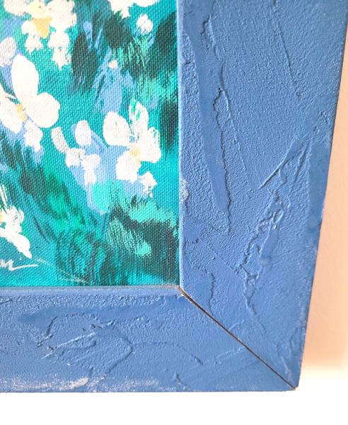 Decorative Painting "Mediterranean Mountain Landscape with Lake"