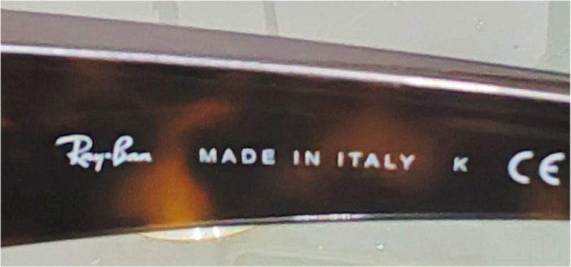Designer sunglasses by Ray Ban, Made in Italy