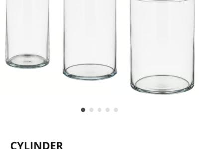 Diverse Glaszylinder/-vasen, Hochzeitsdeko