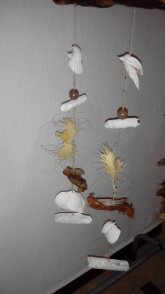 Various handmade mobiles