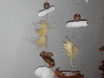 Various handmade mobiles