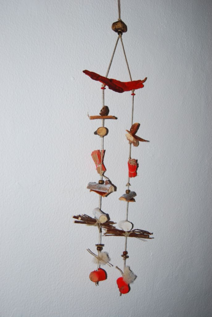 Various handmade mobiles