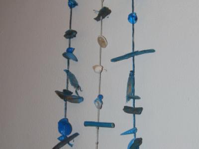 Various handmade mobiles