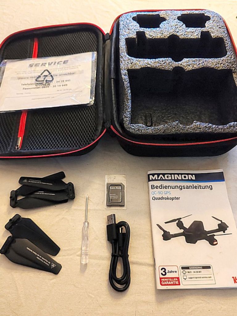 Drohne QC-90 GPS Einsteiger Quadrokopter, Maginon