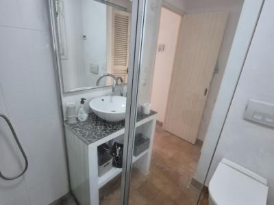 Glass shower partition