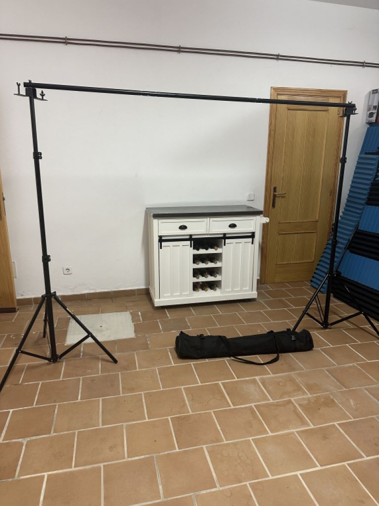 DYNASUN Hintergrundsystem - Aluminium - für 3 x Hintergründe + Tasche (Foto- und Videografie)