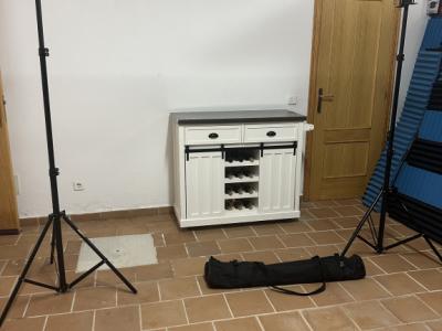 DYNASUN Hintergrundsystem - Aluminium - für 3 x Hintergründe + Tasche (Foto- und Videografie)