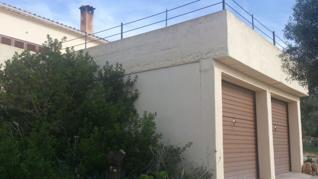 Ebenerdiges Chale mit Pool, Heizung und Meerblick bei Son Carrio  -- CH 63