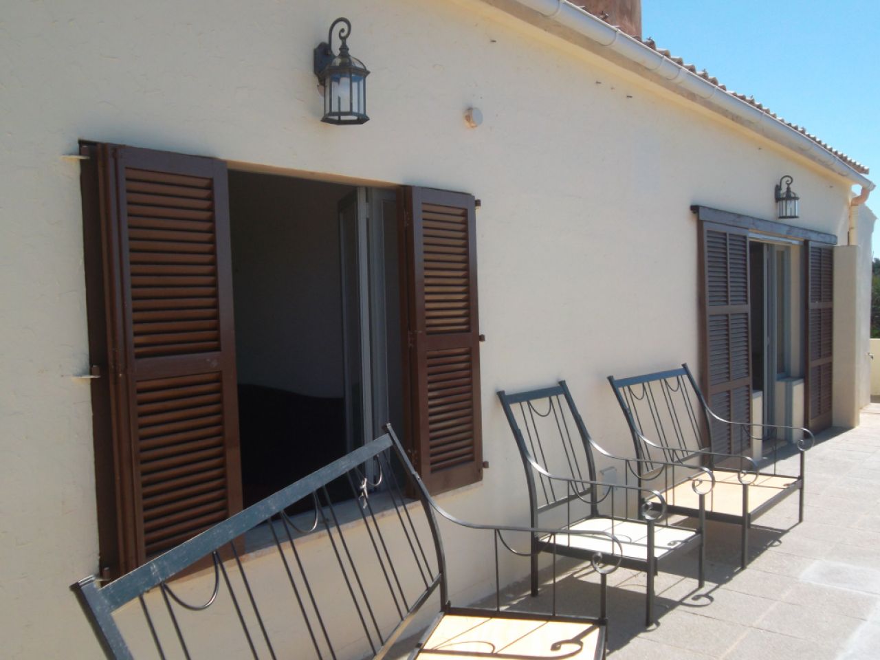 Ebenerdiges Chale mit Pool, Heizung und Meerblick bei Son Carrio  -- CH 63