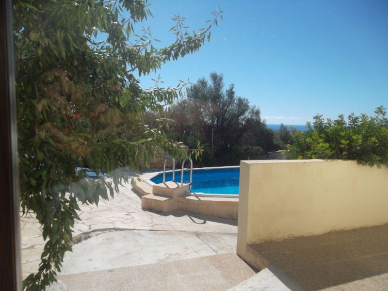 Ebenerdiges Chale mit Pool, Heizung und Meerblick bei Son Carrio  -- CH 63