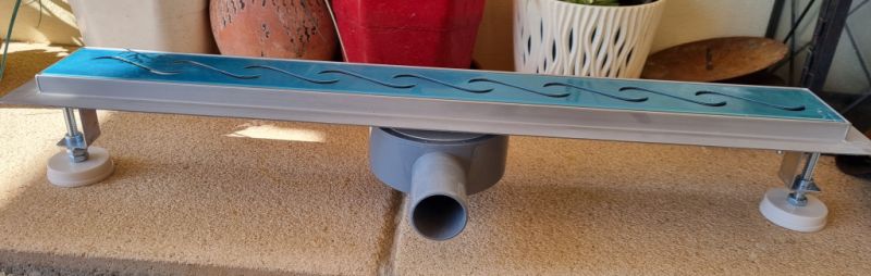 Stainless steel shower channel 60cm, new