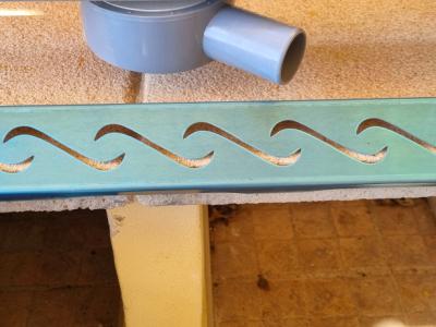 Stainless steel shower channel 60cm, new