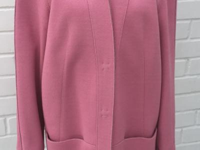 Elegant coat by LAUREL, size 36, pink/gray NEW!