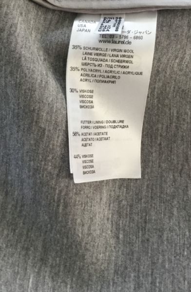 Abrigo elegante de LAUREL, talla 36, rosa/gris ¡NUEVO!