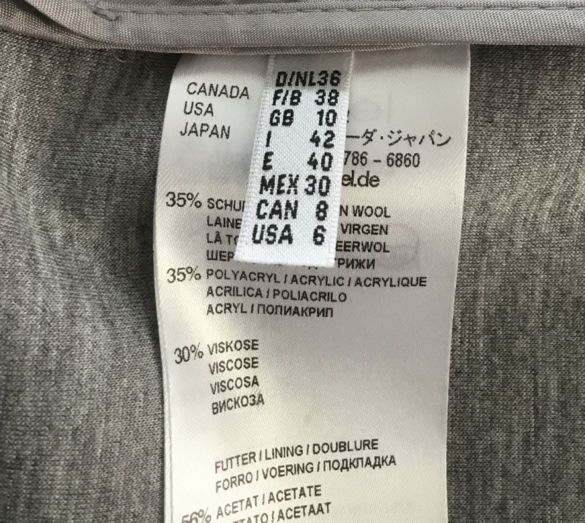 Abrigo elegante de LAUREL, talla 36, rosa/gris ¡NUEVO!