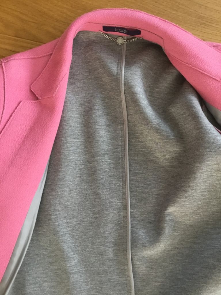 Abrigo elegante de LAUREL, talla 36, rosa/gris ¡NUEVO!