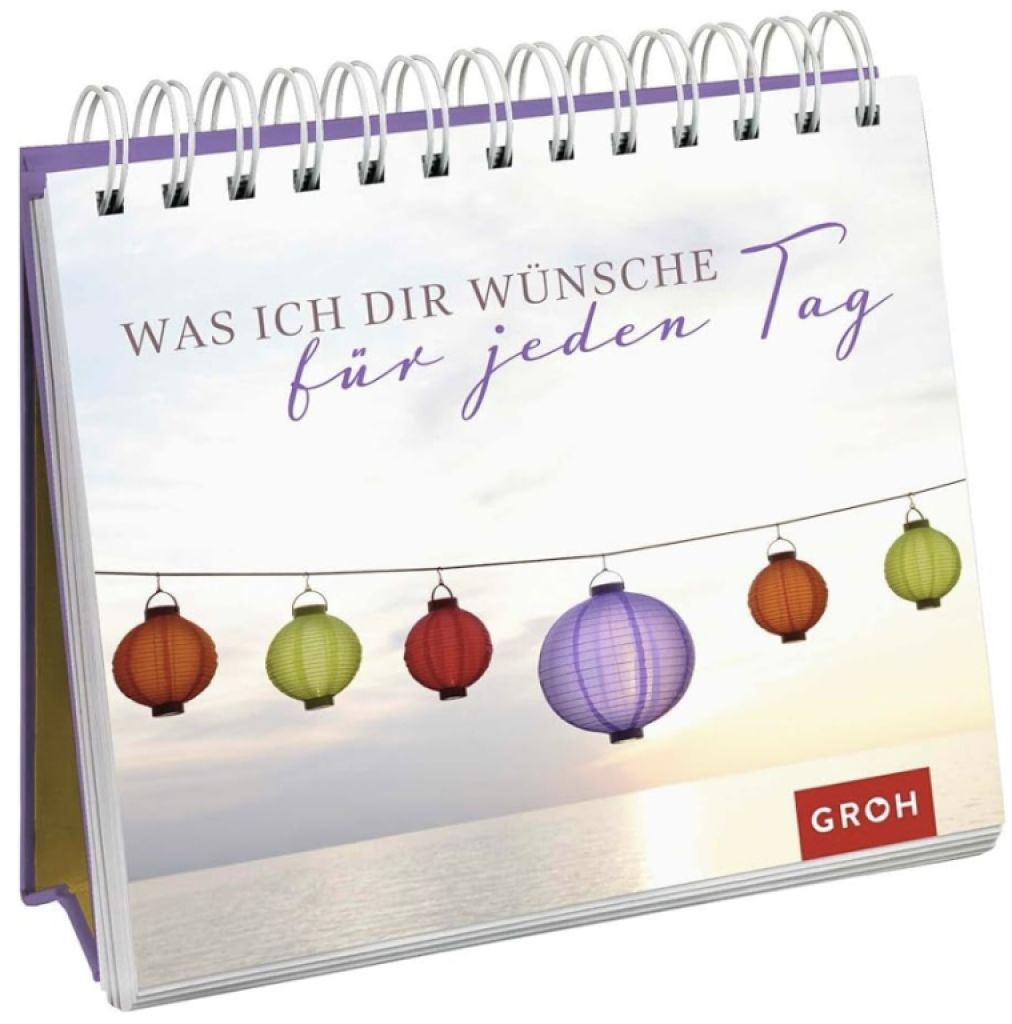 Ein Spiralaufsteller, der jeden Tag gute Wünsche überbringt