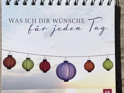 Ein Spiralaufsteller, der jeden Tag gute Wünsche überbringt