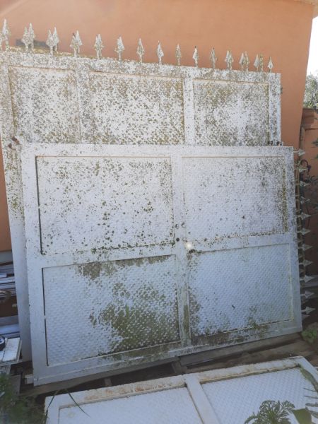 Entrance door and 2 two wing gates