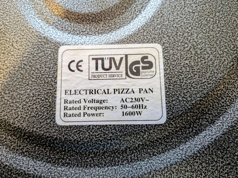 Electric multipan 230 volts