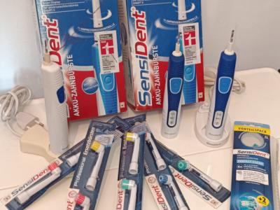 Elektrische Zahnbürste Sensident 3 Stück incl. 15 Ersatzbürsten