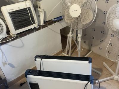 Calefactores eléctricos de varios tipos, 8 € cada uno