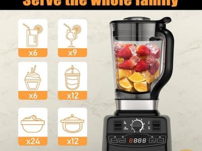 ENFMAY H4656 Standmixer (Arbeitsplatte) – 2000W, 2L, ausgezeichneter Zustand