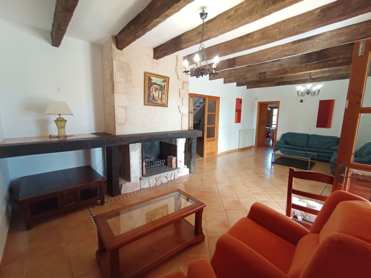 Enorme teilmöblierte FInca mit Ölheizung, Pool und Meerblick bei Porto Colom--- F 181