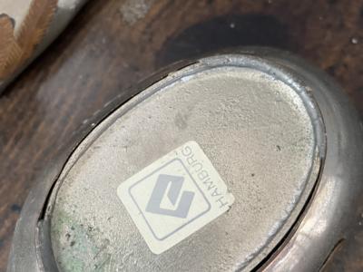 Ente Metall 10 cm hoch 10 cm lang