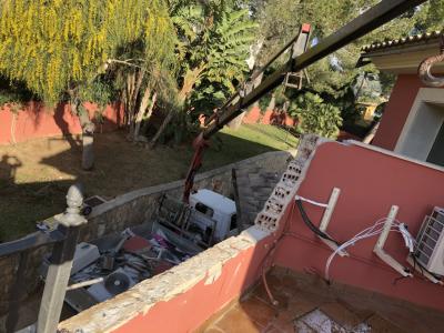 Entleerung, Demontage und Abbruch. Leerung, Räumung und Abbruch.